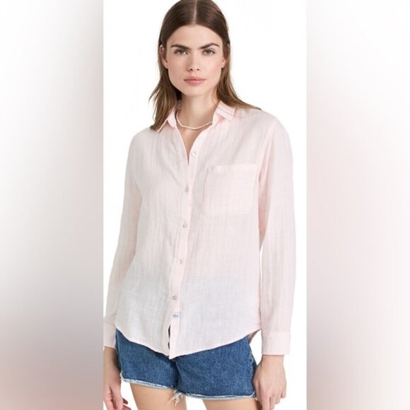Rails Ellis Cotton Shirt Petal Pink size S - Picture 1 of 8